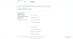 Desktop Screenshot of jerryadlersnewsverse.com