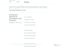 Tablet Screenshot of jerryadlersnewsverse.com